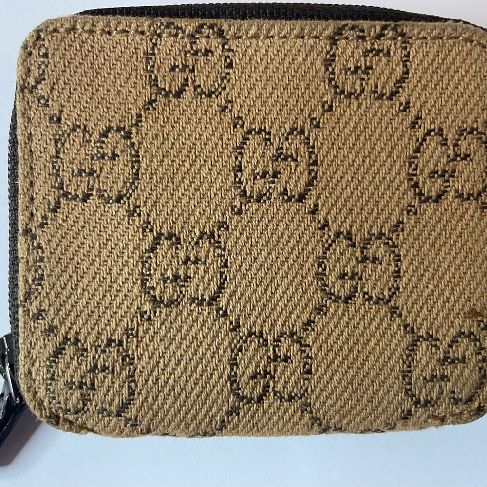 Gucci Monogram Coin Wallet Vintage Gucci Accessory